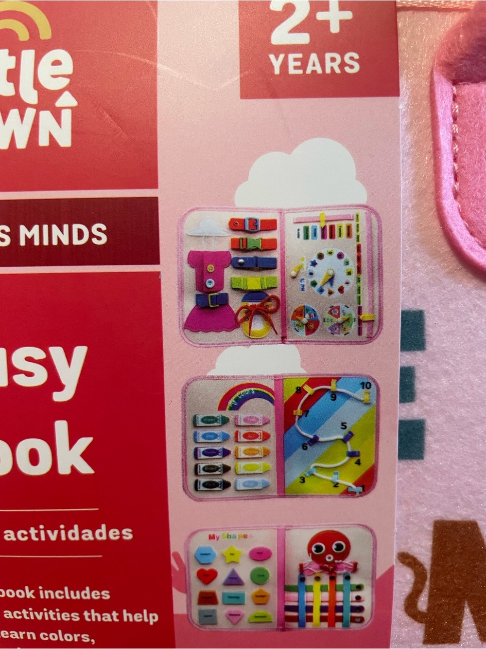 NWT Pink Felt Mermaid Busy Book for Toddlers - Picture 3 of 6